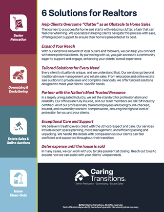 Graphic of 6 Solutions for Realtors